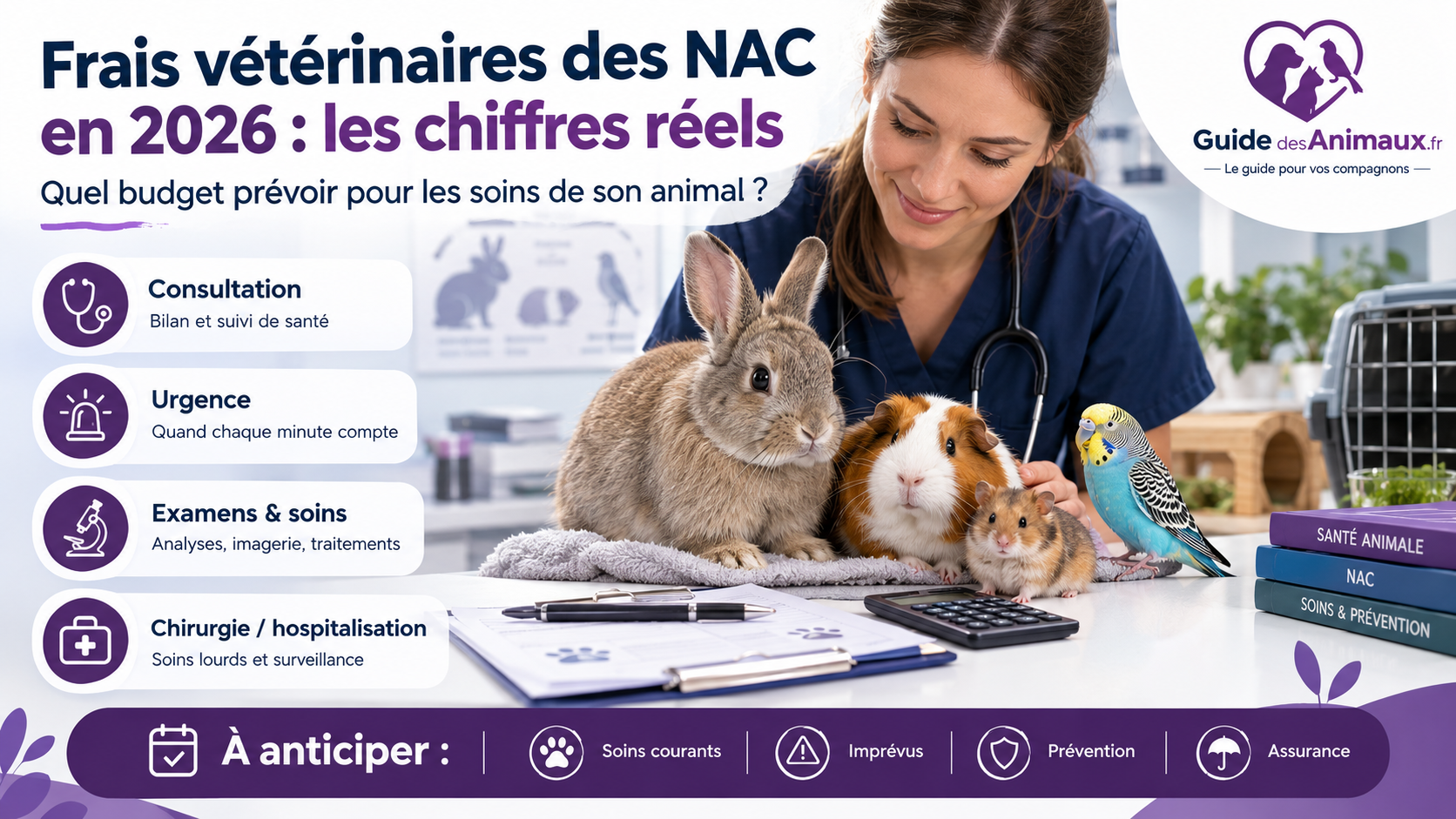 Frais vétérinaires des NAC en 2026 : les chiffres réels