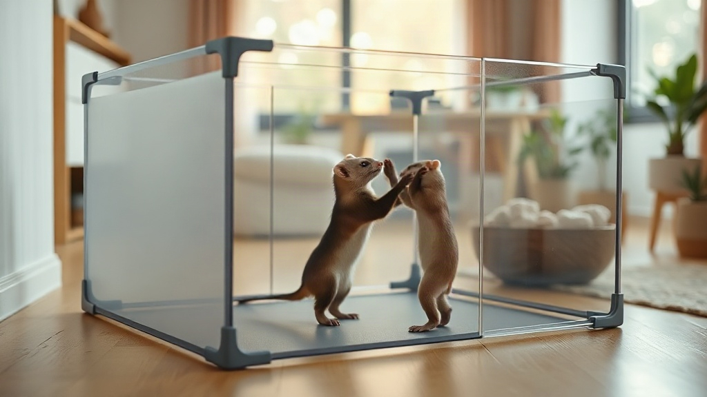 Top 5 des meilleurs enclos modulables anti-fugue pour furet